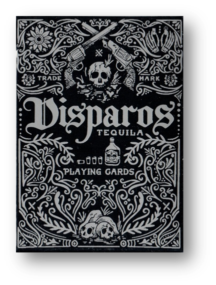 Disparos Black Playing Cards