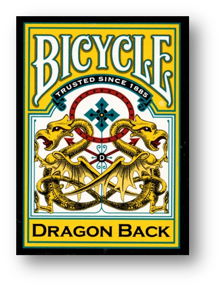 Bicycle Dragon Yellow by Gamblers Warehouse