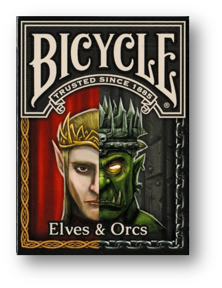 Bicycle Elves and Orcs Deck by Nat Iwata