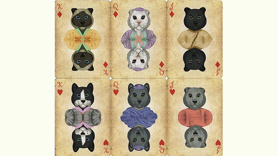 Friendly Feline Playing Cards