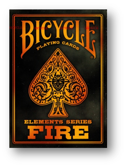 Bicycle Fire Deck Poker Playing Cards