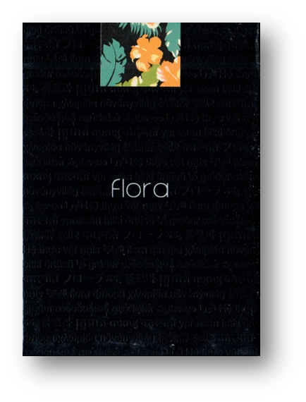 Limited Edition Black Flora Playing Cards by Paul Robaia