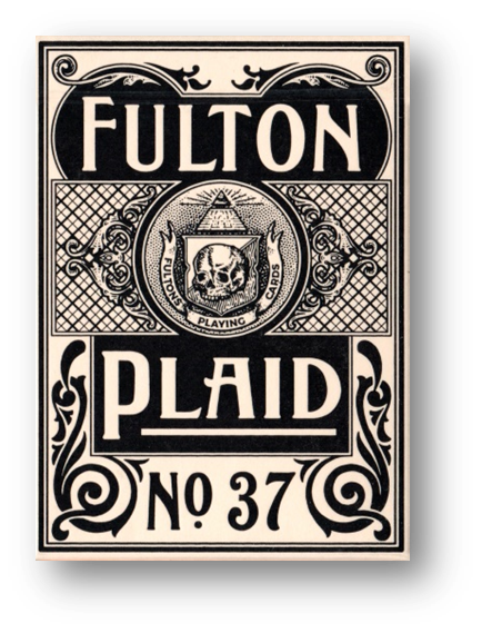 Fulton Plaid (Whisky White) Playing Cards