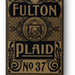 Fulton Plaid (Bourbon Brown) Playing Cards