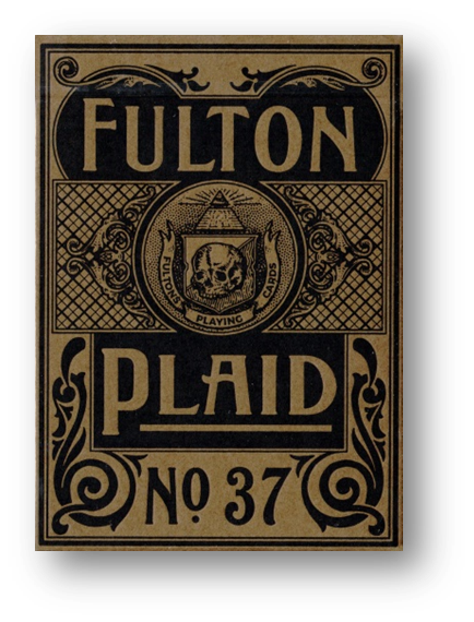 Fulton Plaid (Bourbon Brown) Playing Cards