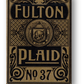 Fulton Plaid (Bourbon Brown) Playing Cards