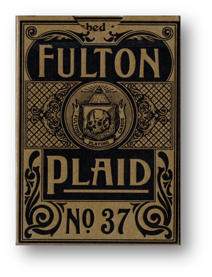 Fulton Plaid (Bourbon Brown) Playing Cards