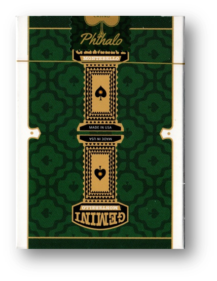 Gemini Casino Phthalo Green Playing Cards by Gemini