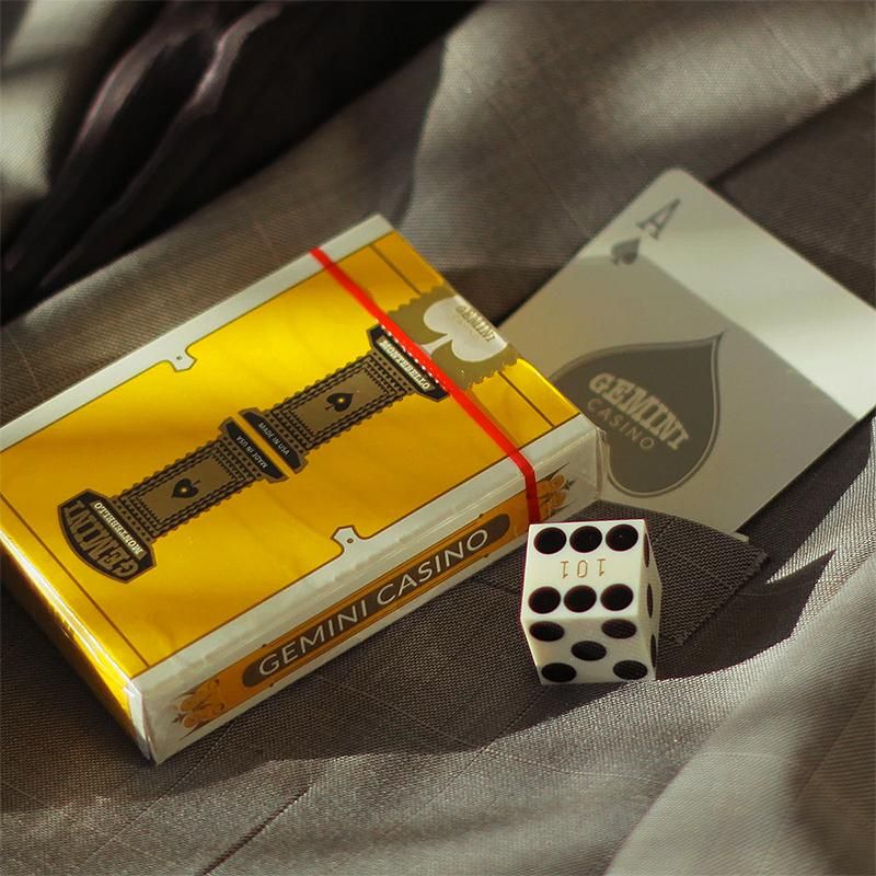 Gemini Casino Playing Cards - Yellow