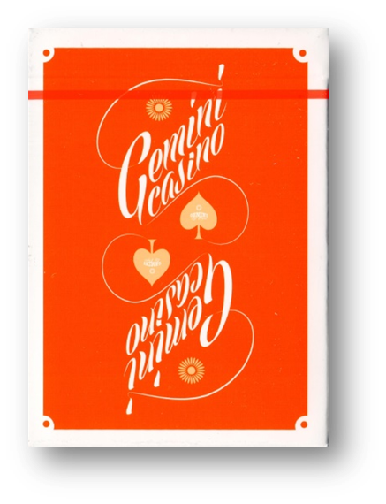 Gemini Casino 1975 Orange (SEALED) Playing Cards