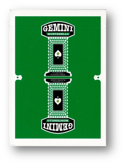 Gemini Casino Playing Cards - Emerald Green