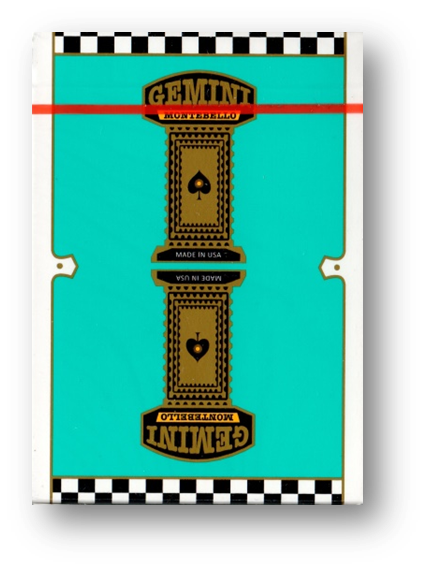 Gemini Casino Turquoise Playing Cards by Gemini