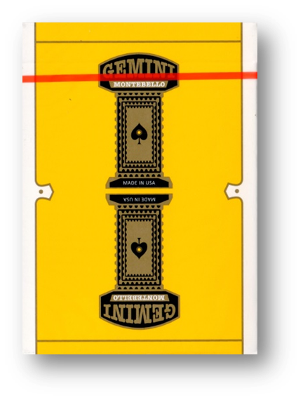 Gemini Casino Playing Cards - Yellow