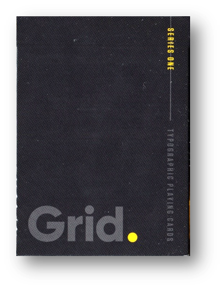 Grid Typographic Playing Cards