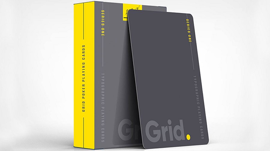 Grid Typographic Playing Cards