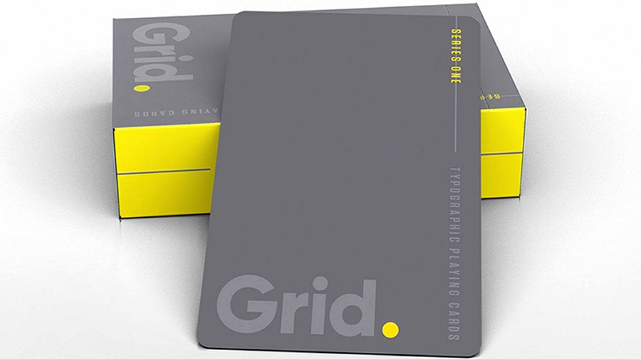 Grid Typographic Playing Cards