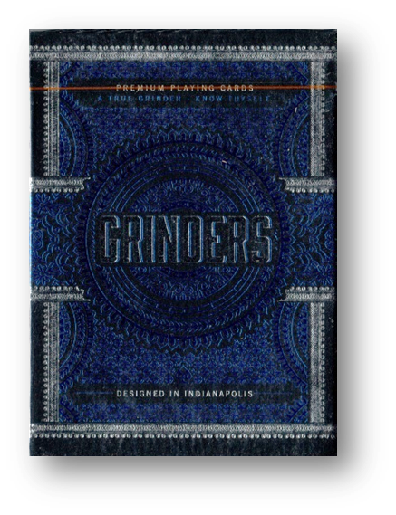 Blue Grinders Playing Cards by Midnight Cards