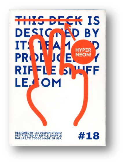 HYPER NEON Playing Cards by Riffle Shuffle