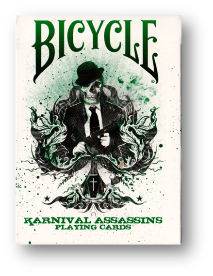 Karnival Assassin Green Bicycle Playing Cards