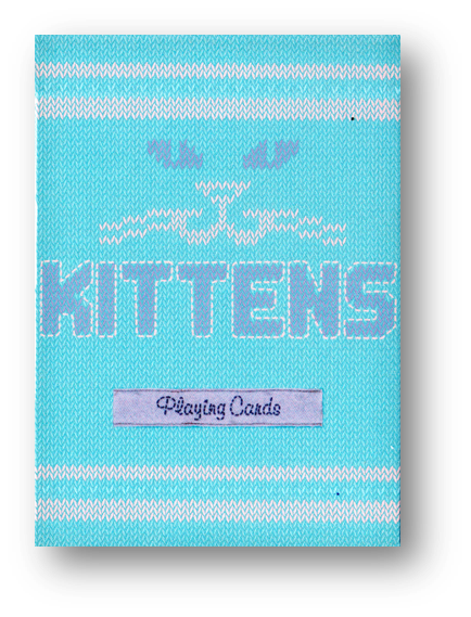 Blue Kittens Playing Cards