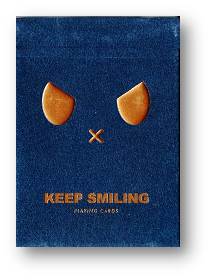 Keep Smiling Blue V2 Playing Cards by Bocopo