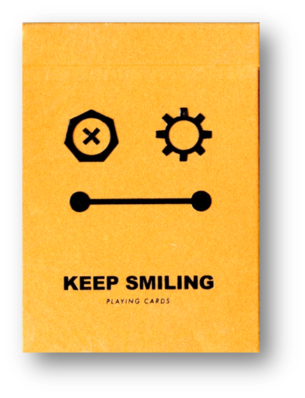 Keep Smiling Pearl Gold V2 Playing Cards by Bocopo