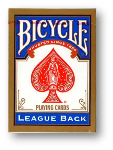 League Back - Bicycle Playing Cards BLAU