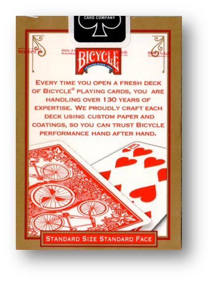 League Back - Bicycle Playing Cards ROT