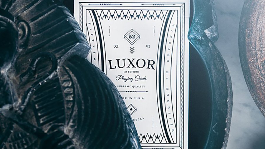 Limited Edition White Luxor Playing Cards by Toomas Pintson