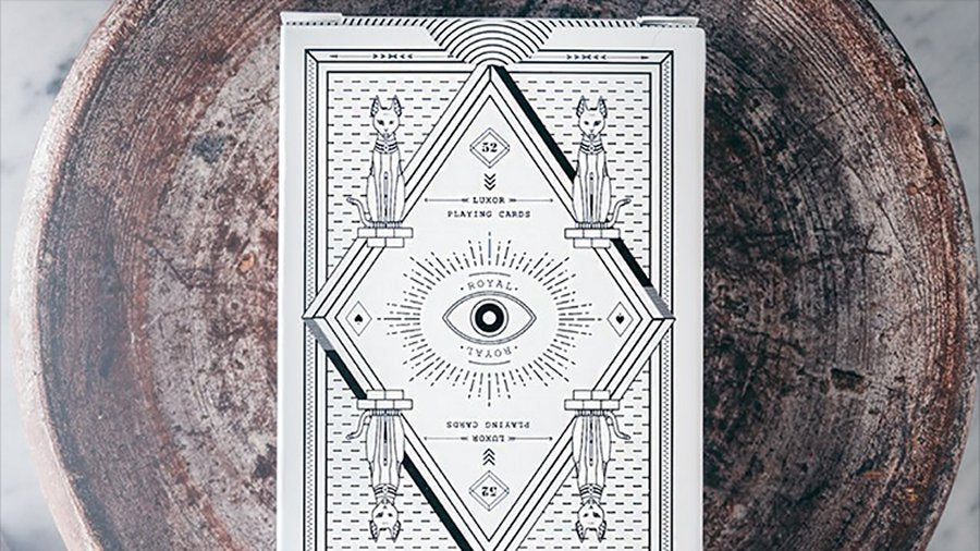 Limited Edition White Luxor Playing Cards by Toomas Pintson