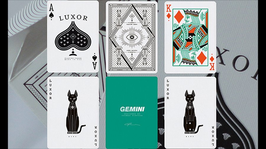 Limited Edition White Luxor Playing Cards by Toomas Pintson