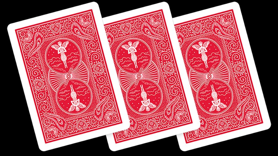 Invisible Deck Bicycle Mandolin (Red)