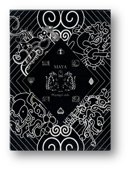 Maya Playing Cards Magic Black