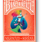 Mermaid Bicycle Playing Cards (Red) by US Playing Card Co