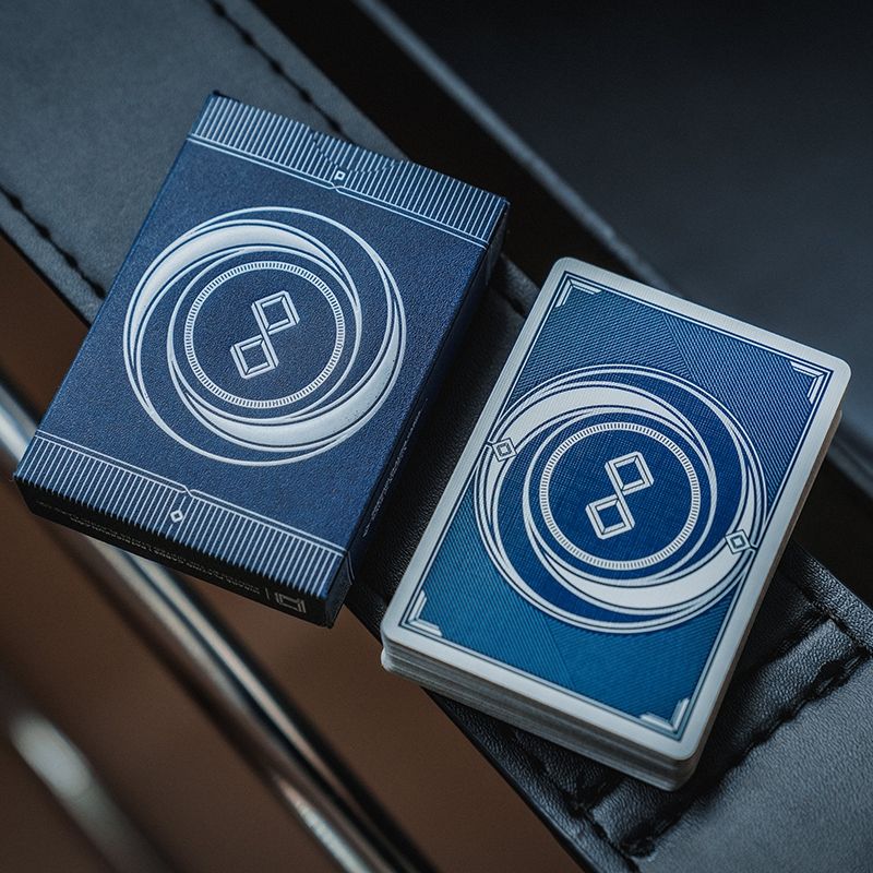 MIRAGE V4 Midnight Blue Playing Cards by Patrick Kun