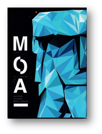 MOAI Blue Edition Playing Cards by BOCOPO