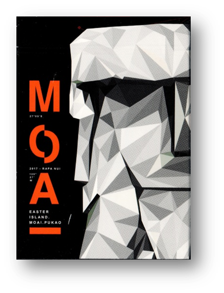 MOAI Red Edition Playing Cards by Bocopo