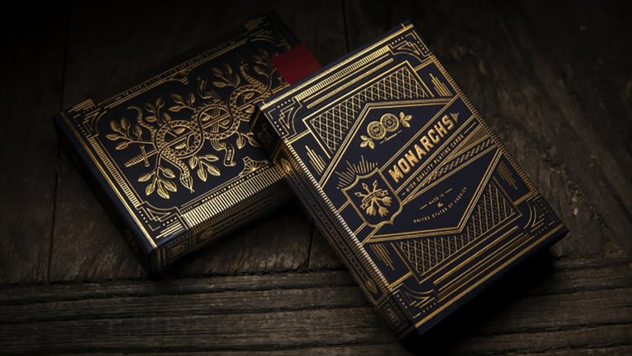 Monarch Black/Blue Playing Cards by Theory11