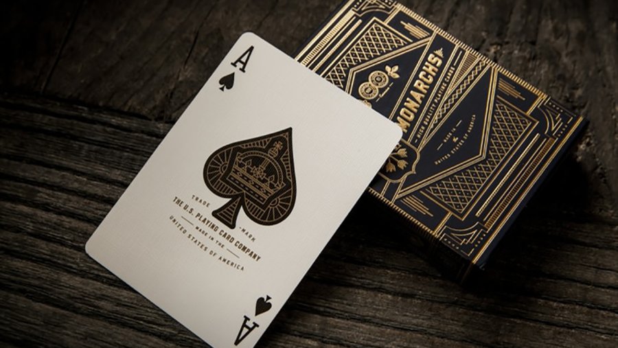 Monarch Black/Blue Playing Cards by Theory11