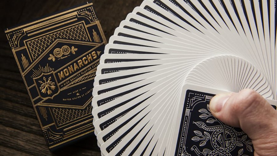 Monarch Black/Blue Playing Cards by Theory11