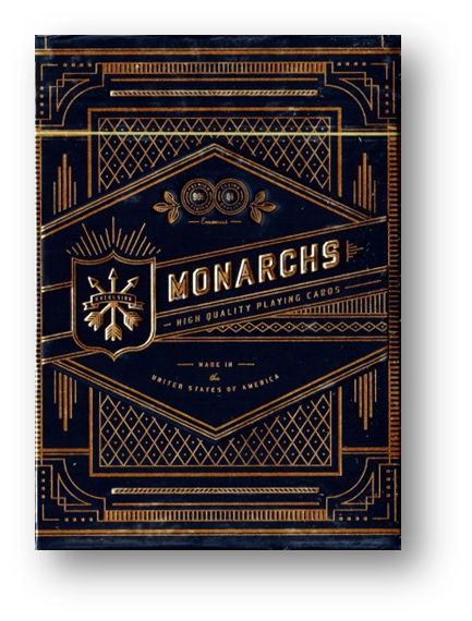 Monarch Black/Blue Playing Cards by Theory11