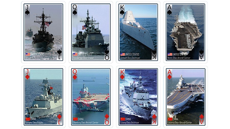 Bicycle Modern Warships Playing Cards