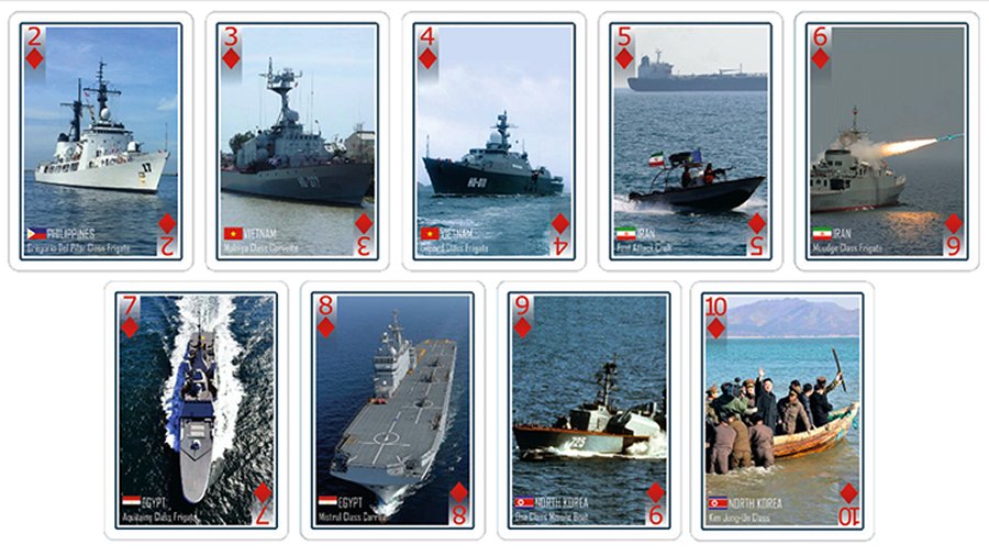 Bicycle Modern Warships Playing Cards