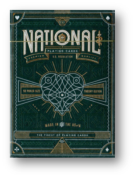 Green National Playing Cards by Theory 11