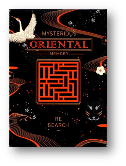 Oriental Memory Black playing Cards