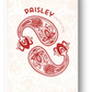 Paisley Playing Cards - Ruby Red Edition