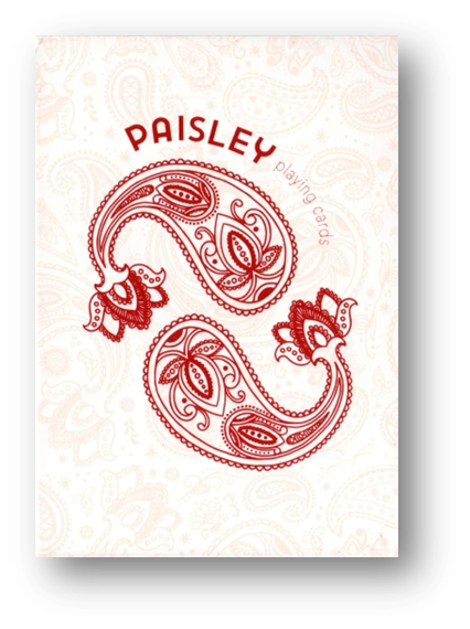 Paisley Playing Cards - Ruby Red Edition