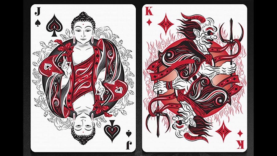 Realms (Red) Playing Cards