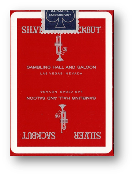 Silver Sackbut (Red) Playing Cards by Magic Square