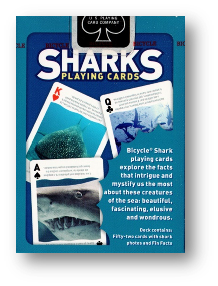 Bicycle Sharks Playing Cards by US Playing Card